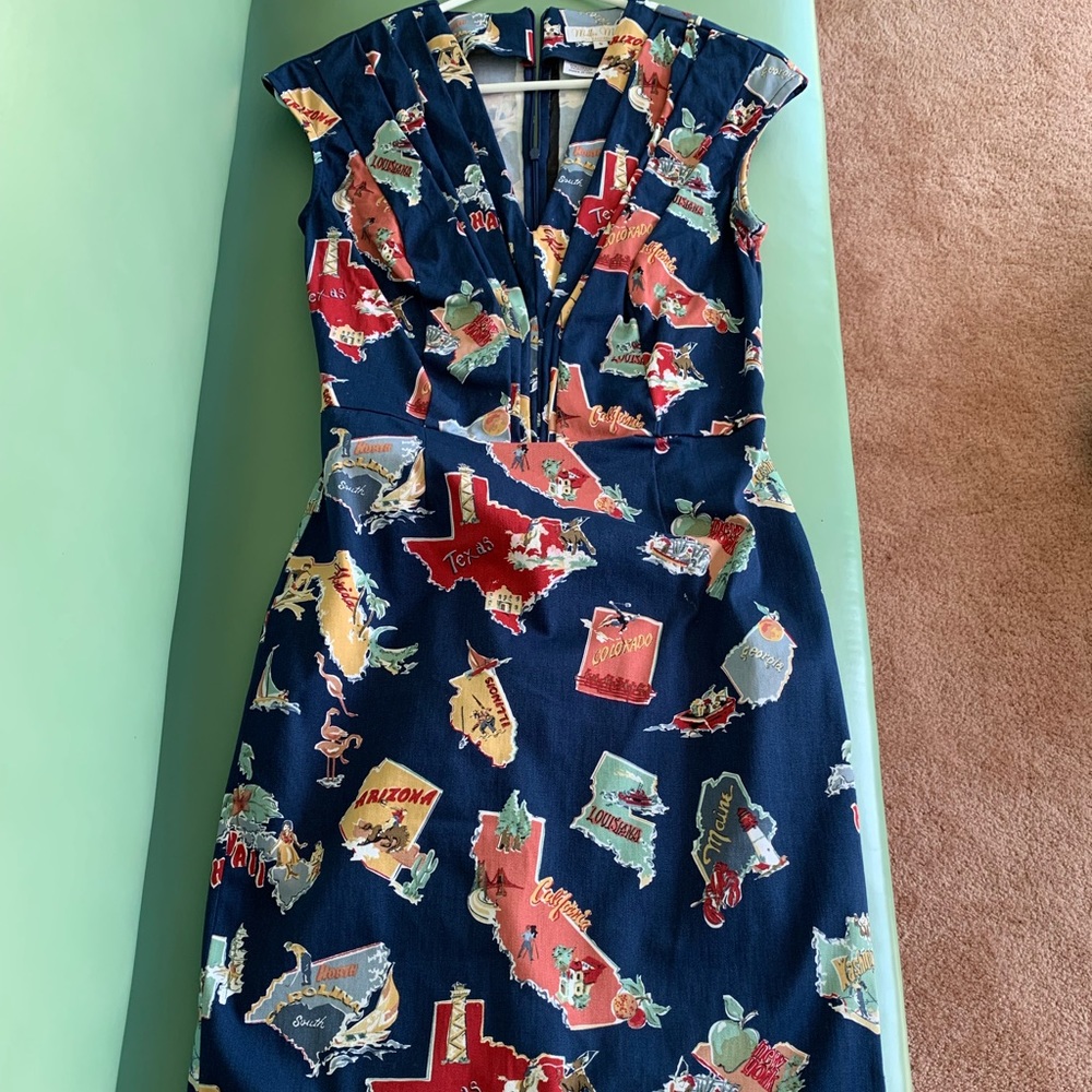 Millie Moore Pinup Wiggle Dress Small